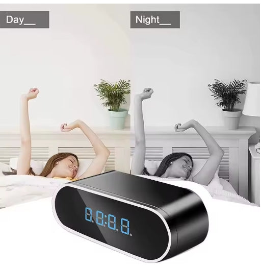 WiFi Mini Clock Camera 1080P– Home Security & Night Vision