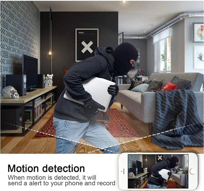 WiFi Mini Clock Camera 1080P– Home Security & Night Vision