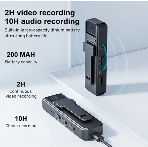 A8 Mini Body Camera – 1080P HD Night Vision Recorder