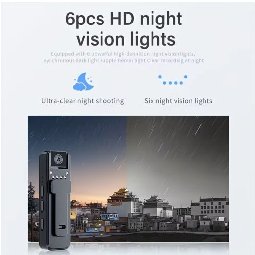 A8 Mini Body Camera – 1080P HD Night Vision Recorder
