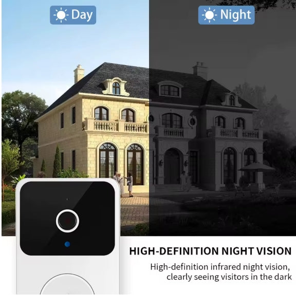 Smart WiFi Video Doorbell – HD Night Vision & 2-Way Audio