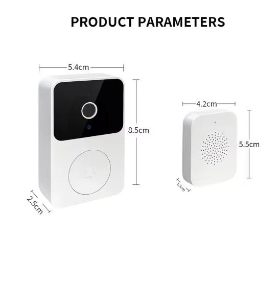 Smart WiFi Video Doorbell – HD Night Vision & 2-Way Audio